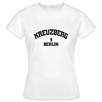 Kreuzberg - Berlin - Deutschland - Allemagne - T-shirt Femme - blanc - Devant - AI Model Female 172 dark (172cm)