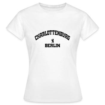 Charlottenburg - Berlin - Deutschland - Germany - Frauen T-Shirt - Weiß - Vorne - AI Model Female 172 dark (172cm)