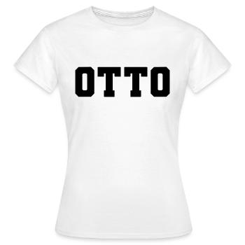 Name - Otto - Frauen T-Shirt - Weiß - Vorne - AI Model Female 172 dark (172cm)