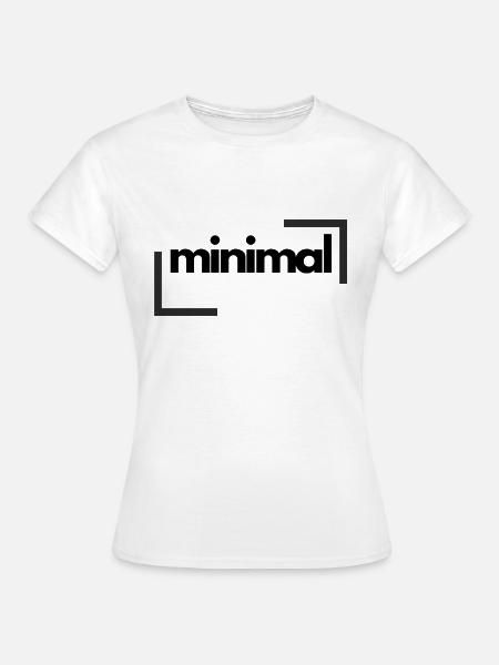 Minimal - Frauen T-Shirt - Weiß