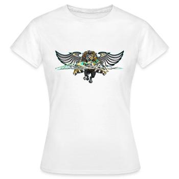 Löwe - Frauen T-Shirt - Weiß - Vorne - AI Model Female 172 dark (172cm)