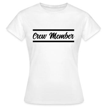 membre d’équipage - T-shirt Femme - blanc - Devant - AI Model Female 172 dark (172cm)