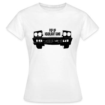 popup headlight / Auto Tuning Designs - Women's T-Shirt - white - Front - AI Model Female 172 dark (172cm)