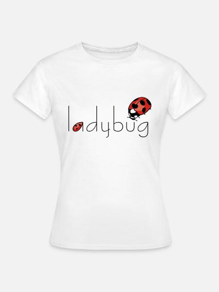 ladybug Marienkäfer - Frauen T-Shirt - Weiß