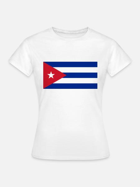 cuba, kuba, Fahne, Flagge - Frauen T-Shirt - Weiß
