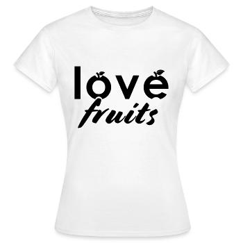 love fruits - Frauen T-Shirt - Weiß - Vorne - AI Model Female 172 dark (172cm)