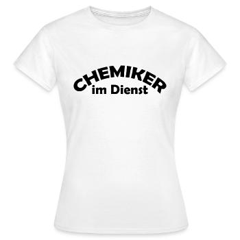 chemiker im dienst - Frauen T-Shirt - Weiß - Vorne - AI Model Female 172 dark (172cm)