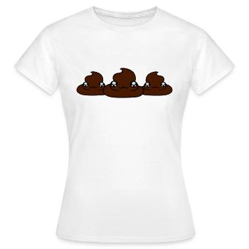3 amis frère ou une sœur visage de l'équipe doux g - T-shirt Femme - blanc - Devant - AI Model Female 172 dark (172cm)