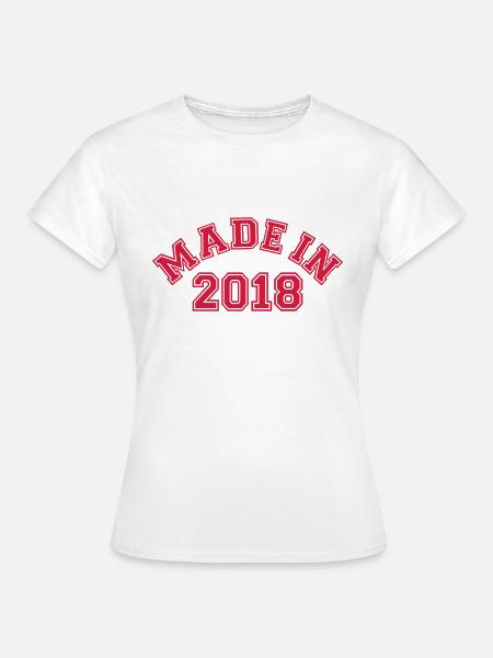 2018 - Frauen T-Shirt - Weiß