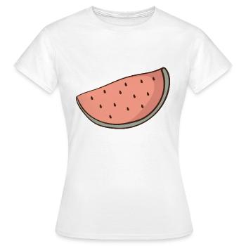 Wassermelone - Frauen T-Shirt - Weiß - Vorne - AI Model Female 172 dark (172cm)