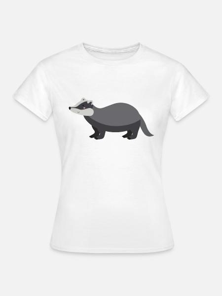 Dachs - Frauen T-Shirt - Weiß