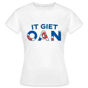 It Cast Oan - Women's T-Shirt - white - Front - AI Model Female 172 dark (172cm)