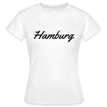 Hambourg - T-shirt Femme - blanc - Devant - AI Model Female 172 dark (172cm)