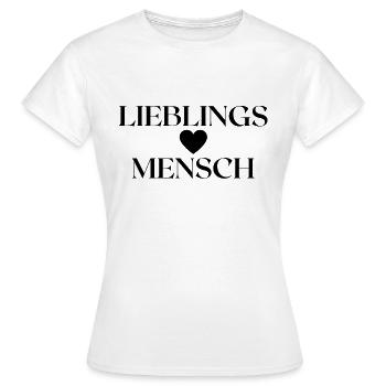 Lieblingsmensch Geschenkidee - Frauen T-Shirt - Weiß - Vorne - AI Model Female 172 dark (172cm)