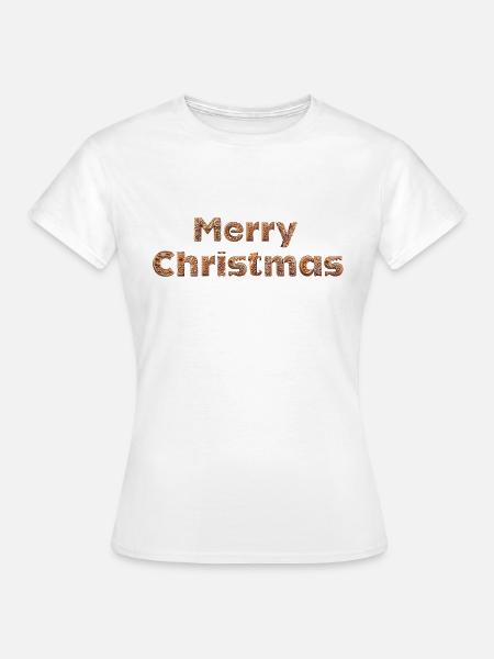 Merry Christmas - Frauen T-Shirt - Weiß