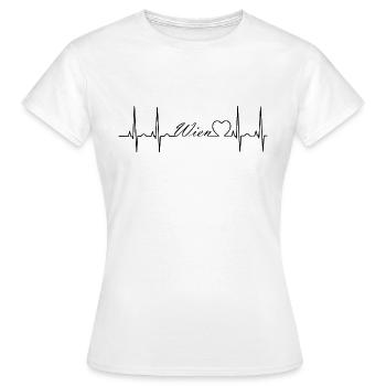 Wien - Frauen T-Shirt - Weiß - Vorne - AI Model Female 172 dark (172cm)