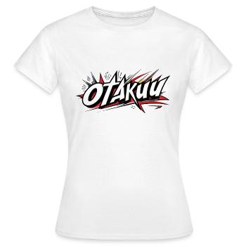otaku anime manga cadeau - T-shirt Femme - blanc - Devant - AI Model Female 172 dark (172cm)