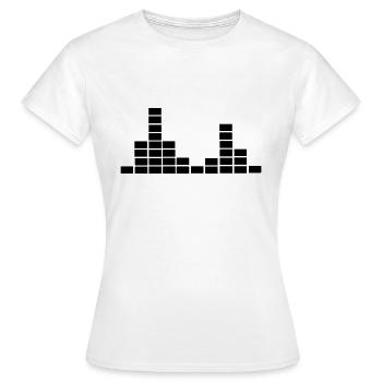 sound - T-shirt Femme - blanc - Devant - AI Model Female 172 dark (172cm)