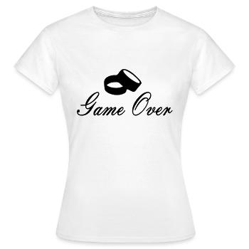 game over - Frauen T-Shirt - Weiß - Vorne - AI Model Female 172 dark (172cm)