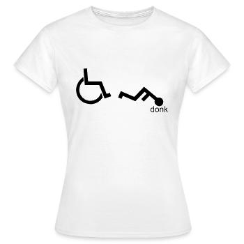 donk - Women's T-Shirt - white - Front - AI Model Female 172 dark (172cm)