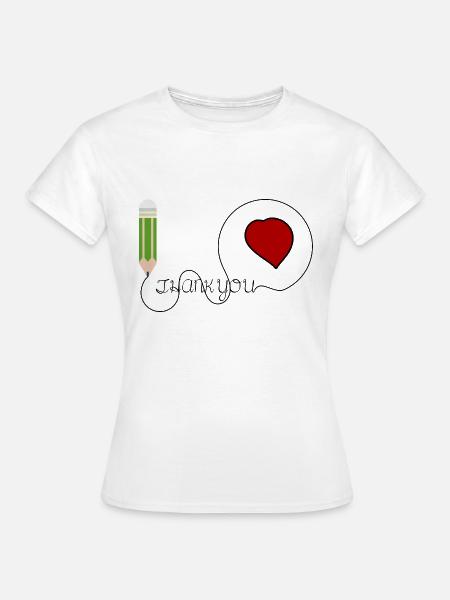 Danke - Frauen T-Shirt - Weiß