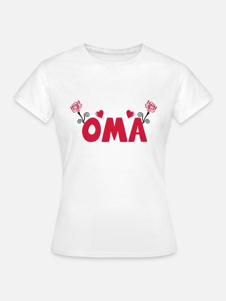 oma - Frauen T-Shirt - Weiß