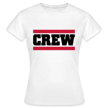 crew - T-shirt Femme - blanc - Devant - AI Model Female 172 dark (172cm)
