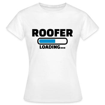 Couvreur - T-shirt Femme - blanc - Devant - AI Model Female 172 dark (172cm)