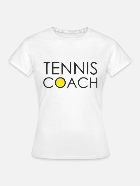 Tennistrainer - Frauen T-Shirt - Weiß