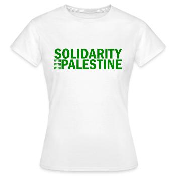 la Palestine libre - T-shirt Femme - blanc - Devant - AI Model Female 172 dark (172cm)
