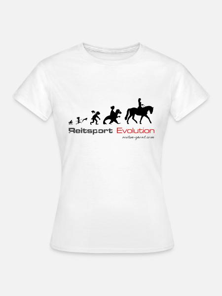 Reitsport Evolution - Frauen T-Shirt - Weiß