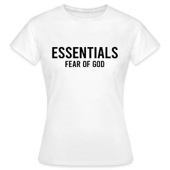 Fear Of God Essentials - Women's T-Shirt - white - Front - AI Model Female 172 dark (172cm)