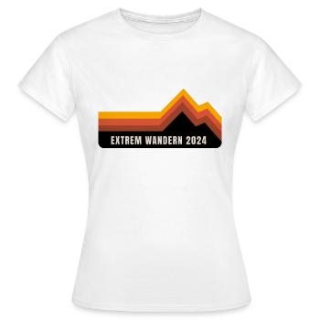 Extrem Wandern 2024 - Frauen T-Shirt - Weiß - Vorne - AI Model Female 172 dark (172cm)