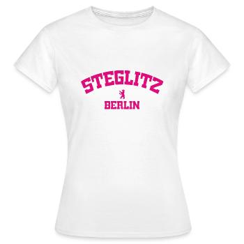 Steglitz - Berlin - Deutschland - Allemagne - T-shirt Femme - blanc - Devant - AI Model Female 172 dark (172cm)