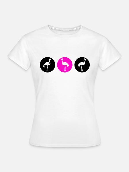 flamingos design 2 - Frauen T-Shirt - Weiß