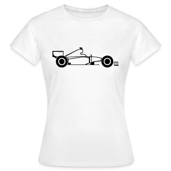 Voiture de course - T-shirt Femme - blanc - Devant - AI Model Female 172 dark (172cm)