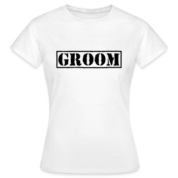 Groom - Frauen T-Shirt - Weiß - Vorne - AI Model Female 172 dark (172cm)