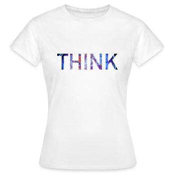 denken - Frauen T-Shirt - Weiß - Vorne - AI Model Female 172 dark (172cm)