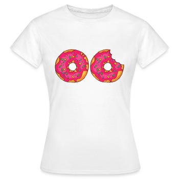 Donuts Confiserie Cookie Törtchen Kuchen Torten - Frauen T-Shirt - Weiß - Vorne - AI Model Female 172 dark (172cm)
