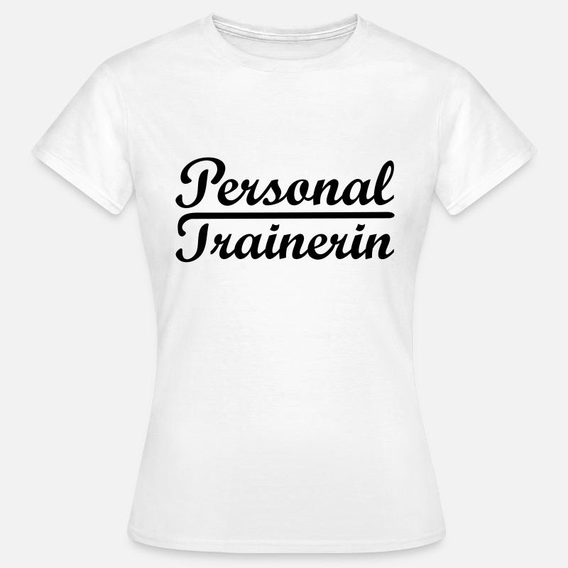 Personal Trainer Coach-logoet er T-shirts - Dame-T-shirt - hvid