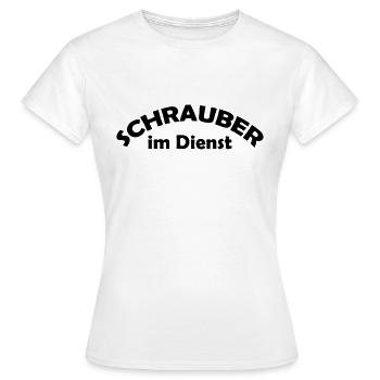 schrauber im dienst - Frauen T-Shirt - Weiß - Vorne - AI Model Female 172 dark (172cm)