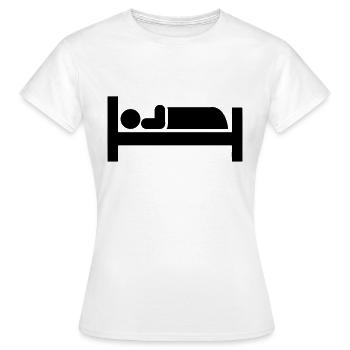 Sleep - Women's T-Shirt - white - Front - AI Model Female 172 dark (172cm)