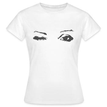 clin d'oeil - T-shirt Femme - blanc - Devant - AI Model Female 172 dark (172cm)