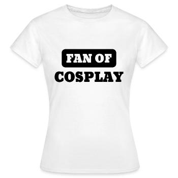 Cosplay / Cosplayer / Manga / Geek - T-shirt Femme - blanc - Devant - AI Model Female 172 dark (172cm)
