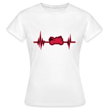 motorrad puls - Frauen T-Shirt - Weiß - Vorne - AI Model Female 172 dark (172cm)