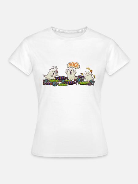 Happy Helloween - Frauen T-Shirt - Weiß