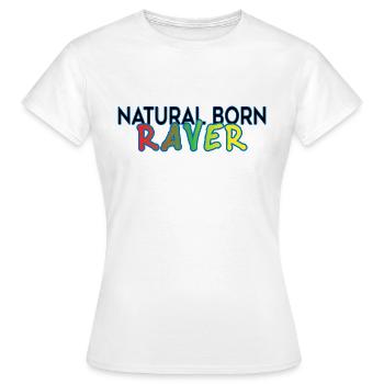 Festival d’été rave - Techno Trance DNB - T-shirt Femme - blanc - Devant - AI Model Female 172 dark (172cm)