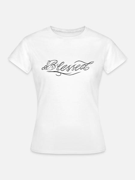 blessed tattoo art - Frauen T-Shirt - Weiß