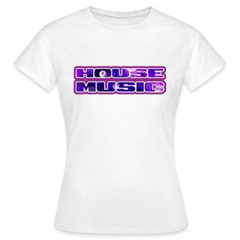| de house music bubbles Nous aimons la musique house - T-shirt Femme - blanc - Devant - AI Model Female 172 dark (172cm)