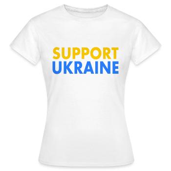 Support ukraine - T-shirt Femme - blanc - Devant - AI Model Female 172 dark (172cm)